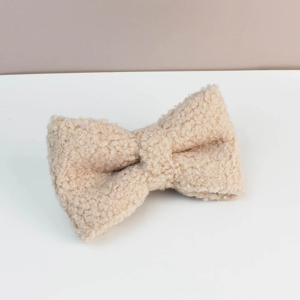 Teddy Ready - 4-Delige Set met Tuigje, Halsband, Riem en Strik - Faux White